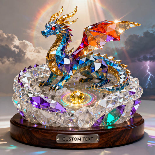 Personalized stained glass sky dragon's nest themed