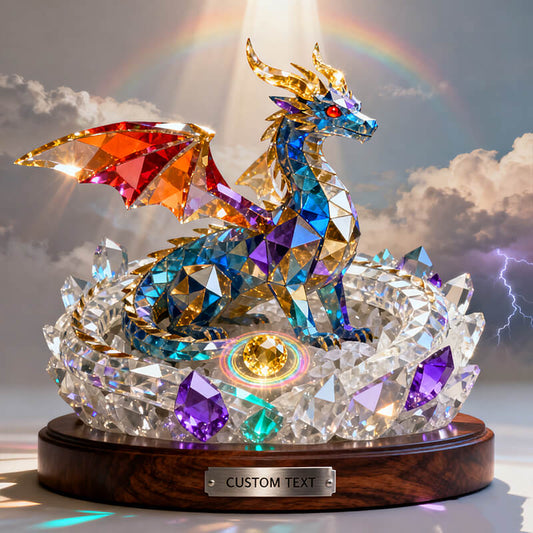 Personalized stained glass sky dragon's nest themed