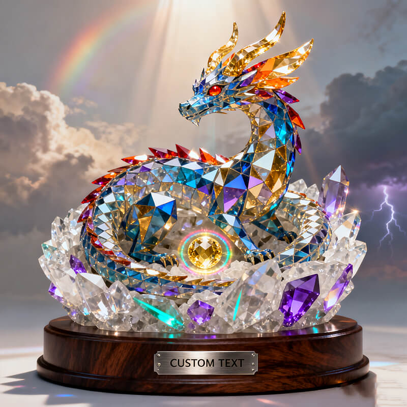 Personalized stained glass sky dragon's nest themed