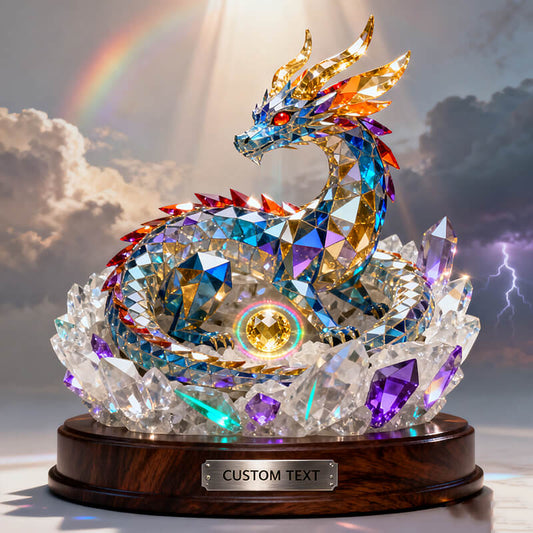 Personalized stained glass sky dragon's nest themed