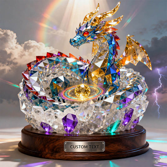 Personalized stained glass sky dragon's nest themed
