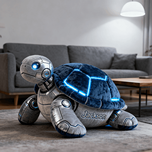 Personalized mecha turtle pillow
