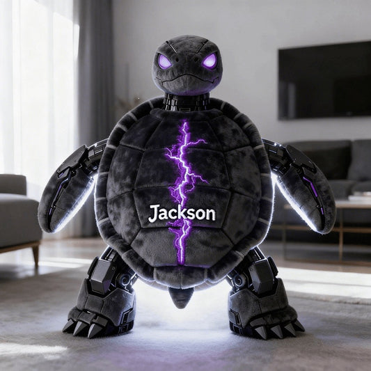 Personalized Lightning Armor Turtle Pillow