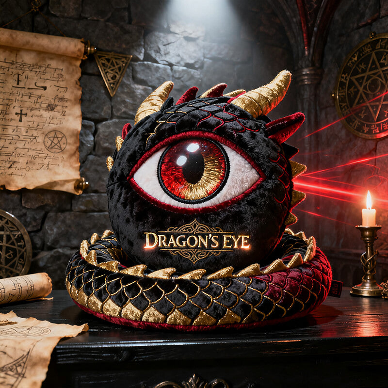 Personalized dragon eye themed pillow