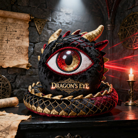 Personalized dragon eye themed pillow