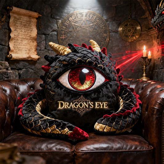 Personalized dragon eye themed pillow