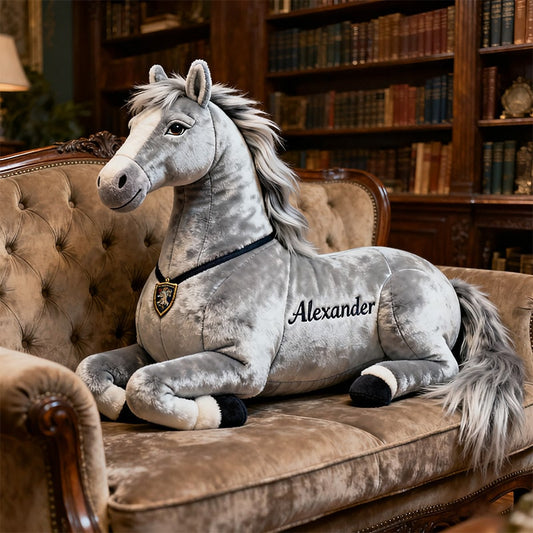 Personalized horse-themed companion pillow