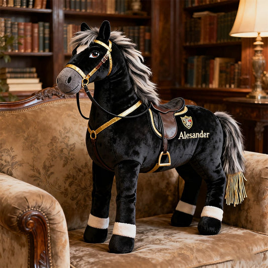 Personalized horse-themed companion pillow