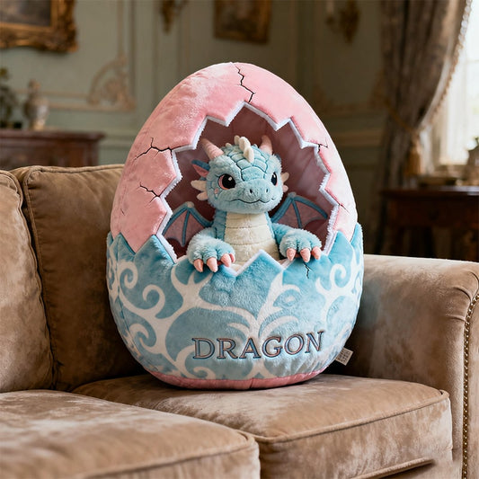 Personalized dragon egg themed companion pillow