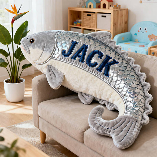 Personalized dragon fish shaped pillow