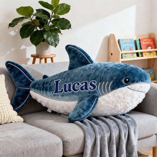 Personalized whale shark shaped pillow