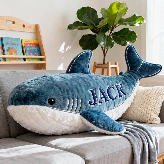 Personalized whale shark shaped pillow