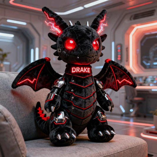 Personalized Mechanical Dragon Plush Pillow