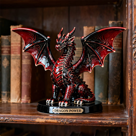 Personalized ceramic dragon themed desktop