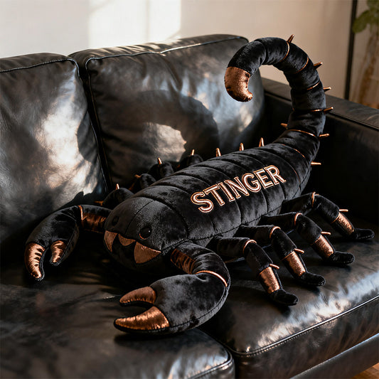 Personalized scorpion - themed pillow