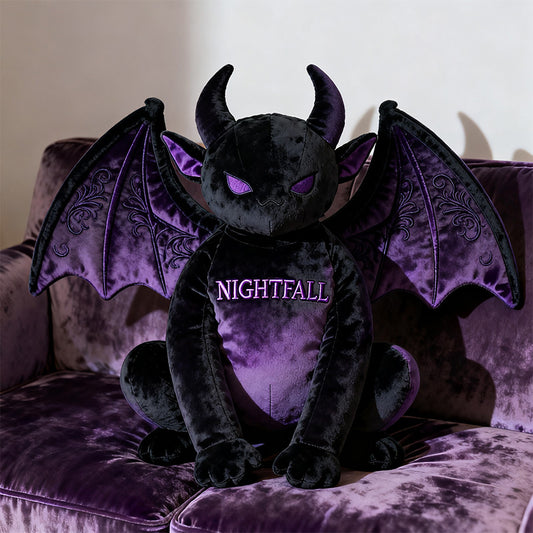 Personalized bat demon - themed pillow