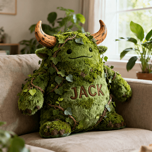Personalized forest guardian beast pillow