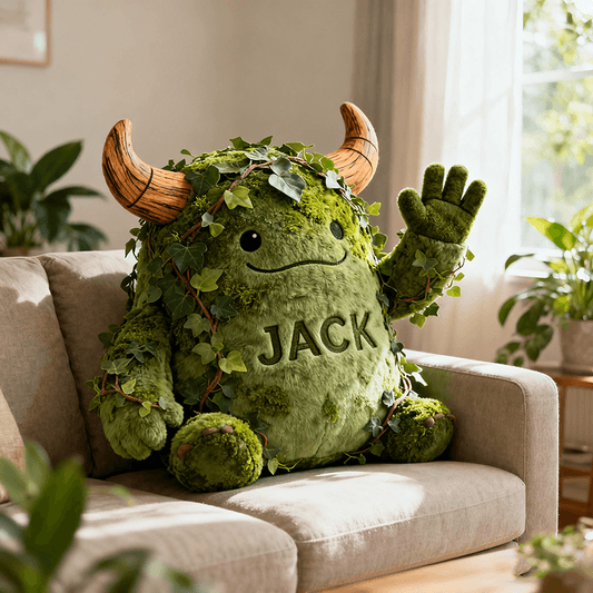 Personalized forest guardian beast pillow