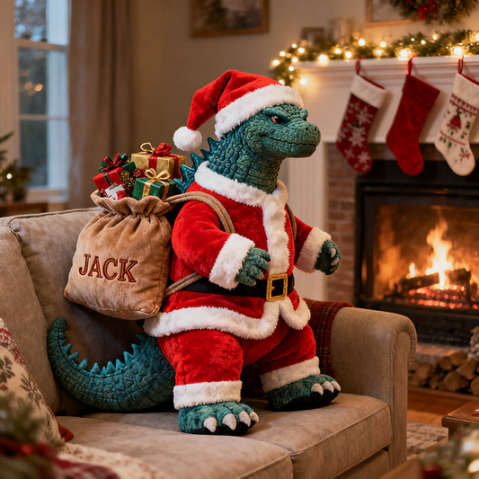 Personalized Christmas Monster Pillow
