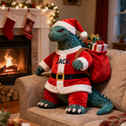 Personalized Christmas Monster Pillow