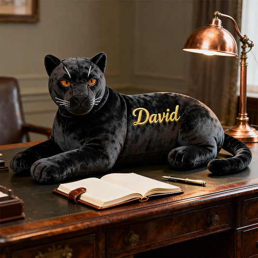 Personalized Black Panther themed companion pillow
