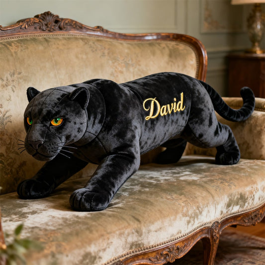 Personalized Black Panther themed companion pillow
