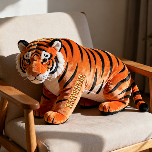 Personalized tiger - themed pillow
