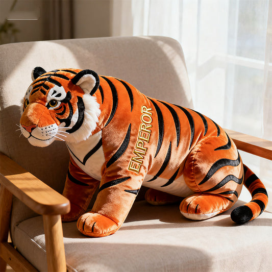 Personalized tiger - themed pillow