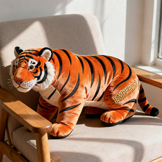 Personalized tiger - themed pillow