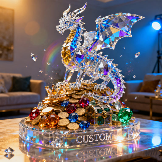 Personalized Treasure Dragon Theme Crystal