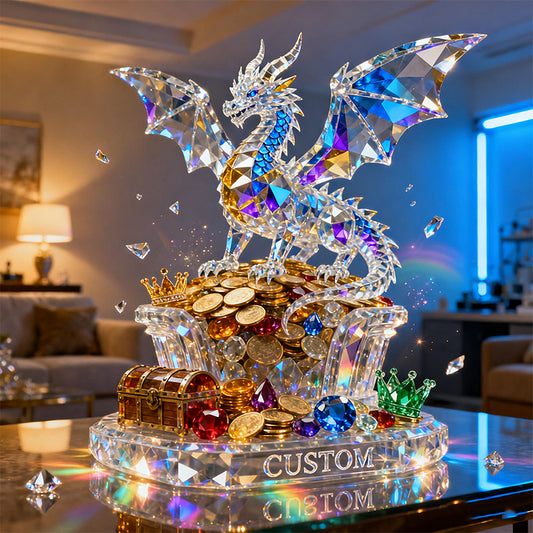 Personalized Treasure Dragon Theme Crystal