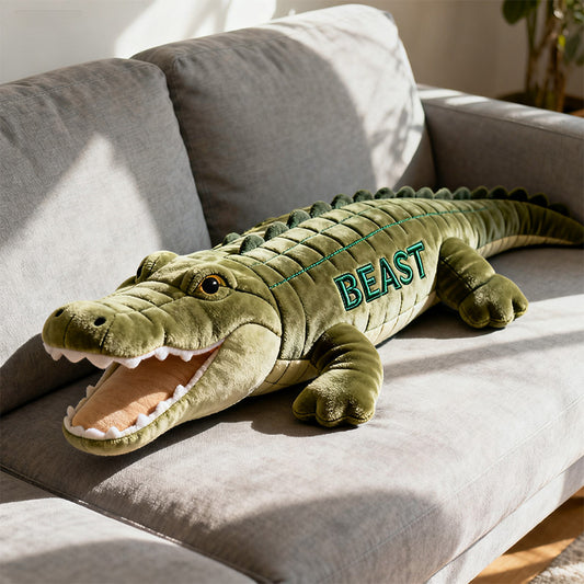 Personalized crocodile - themed pillow