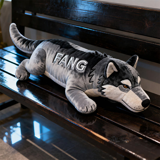 Personalized wolf - themed pillow