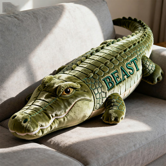 Personalized crocodile - themed pillow