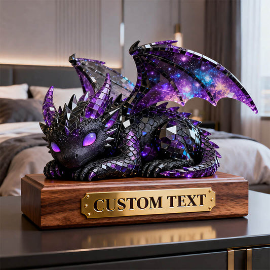 Personalized star-themed colorful crystal dragon