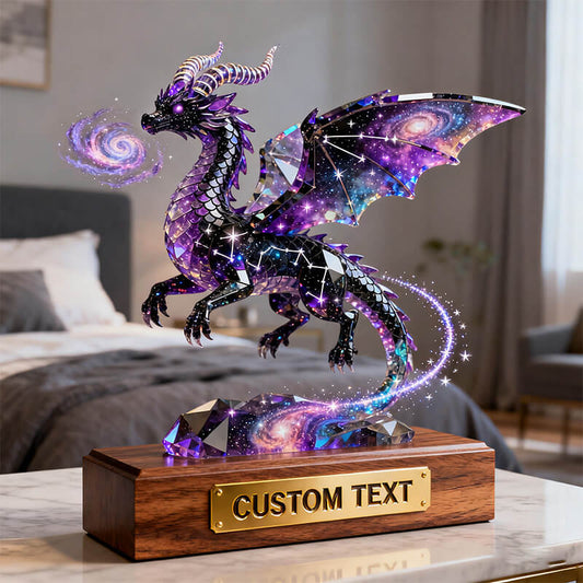 Personalized constellation-themed colorful crystal dragon