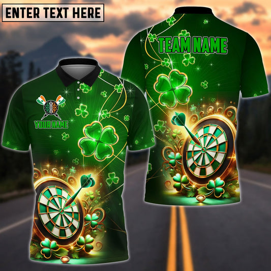 Darts Irish Lucky Dartboard Personalized Name, Team Name Shirt