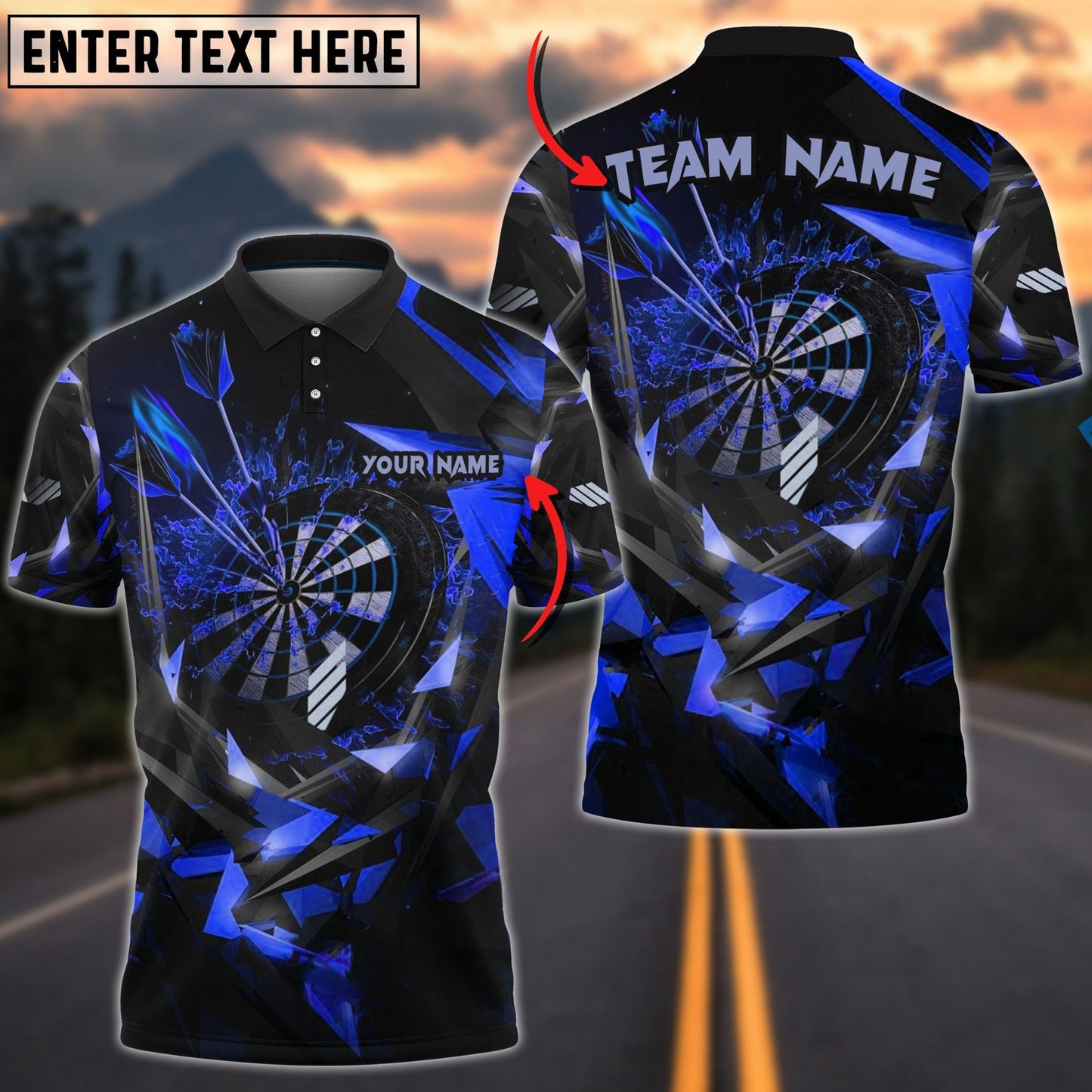 Thunder Rising Darts Personalized Name, Team Name Shirt