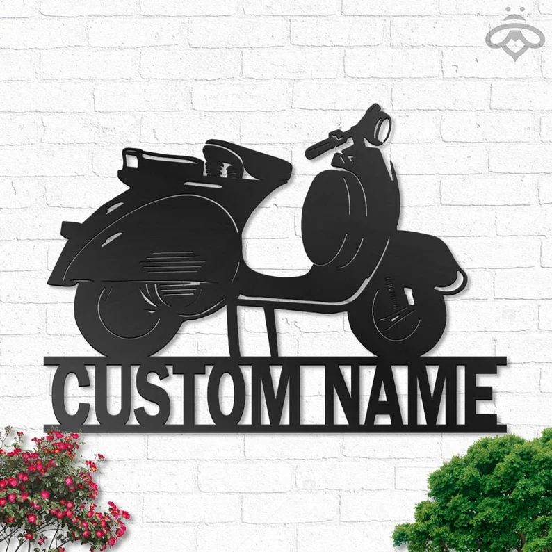Custom Motorcycle Metal Logo