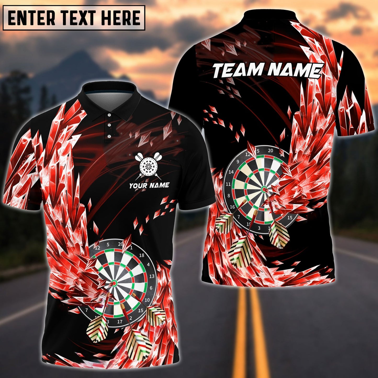 Darts Breath Of Ice Personalized Name, Team Name Shirt