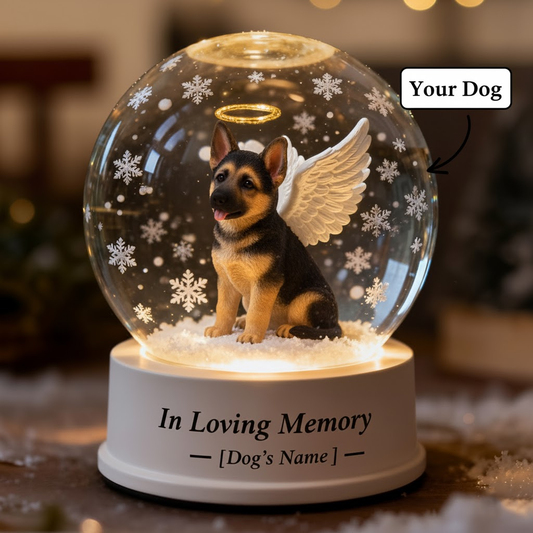 In Memory of German Shepherd – Custom Dog Angel Acrylic Keepsake Gift