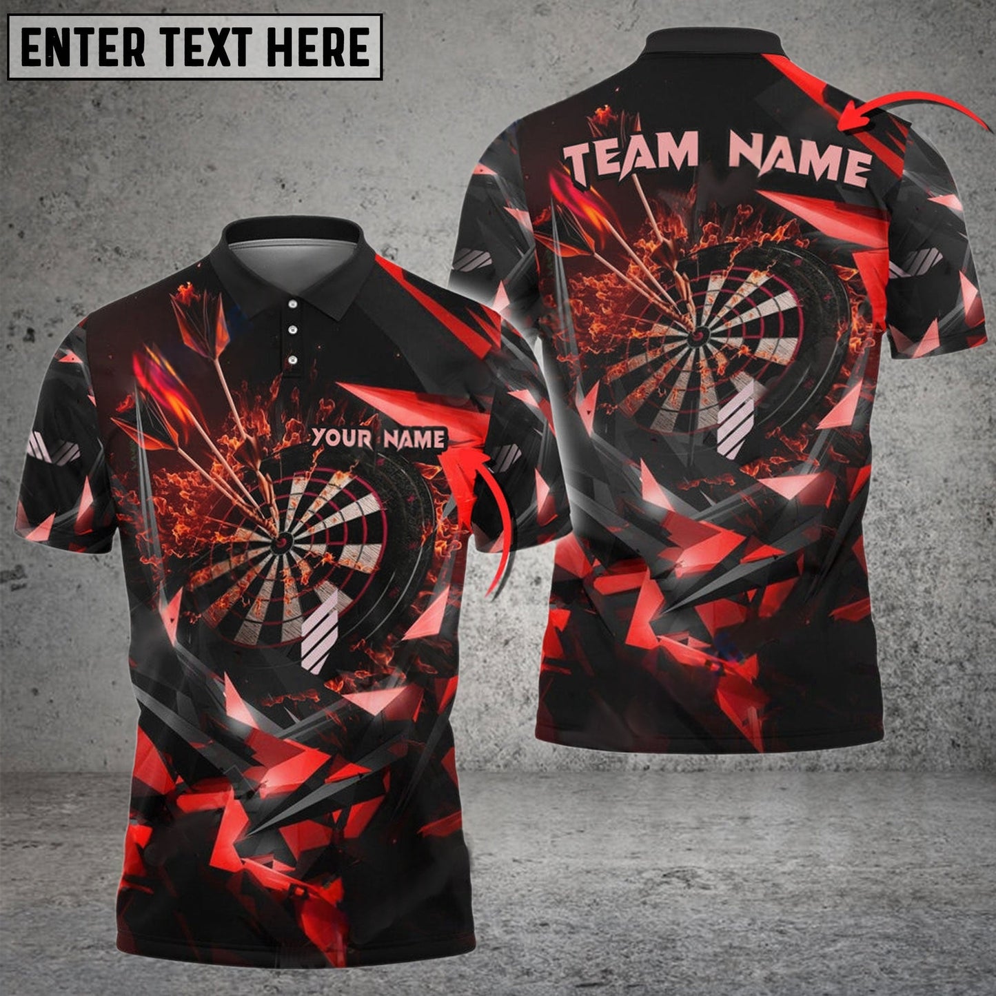Thunder Rising Darts Personalized Name, Team Name Shirt
