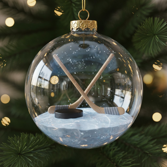Hockey Holiday Ornament