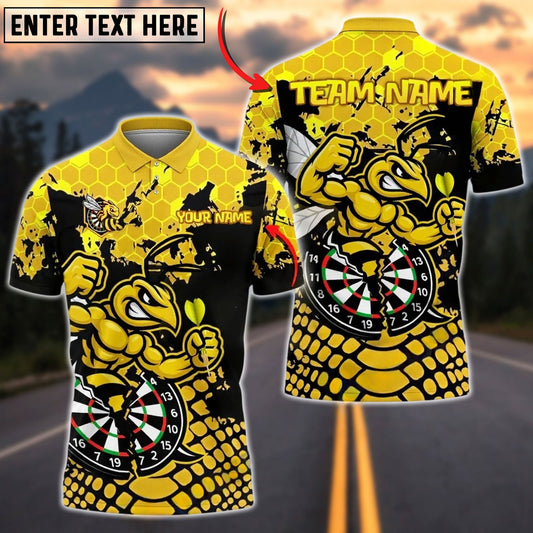 Darts Golden Hornet Cartoon Personalized Name Shirt