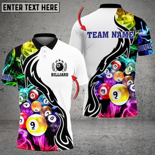 Billiard 9 Ball Customized Name 3D Shirt