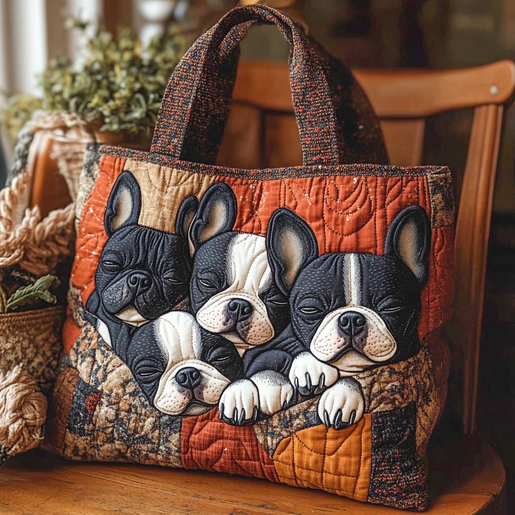 Cozy Quartet Quilted Tote Bag