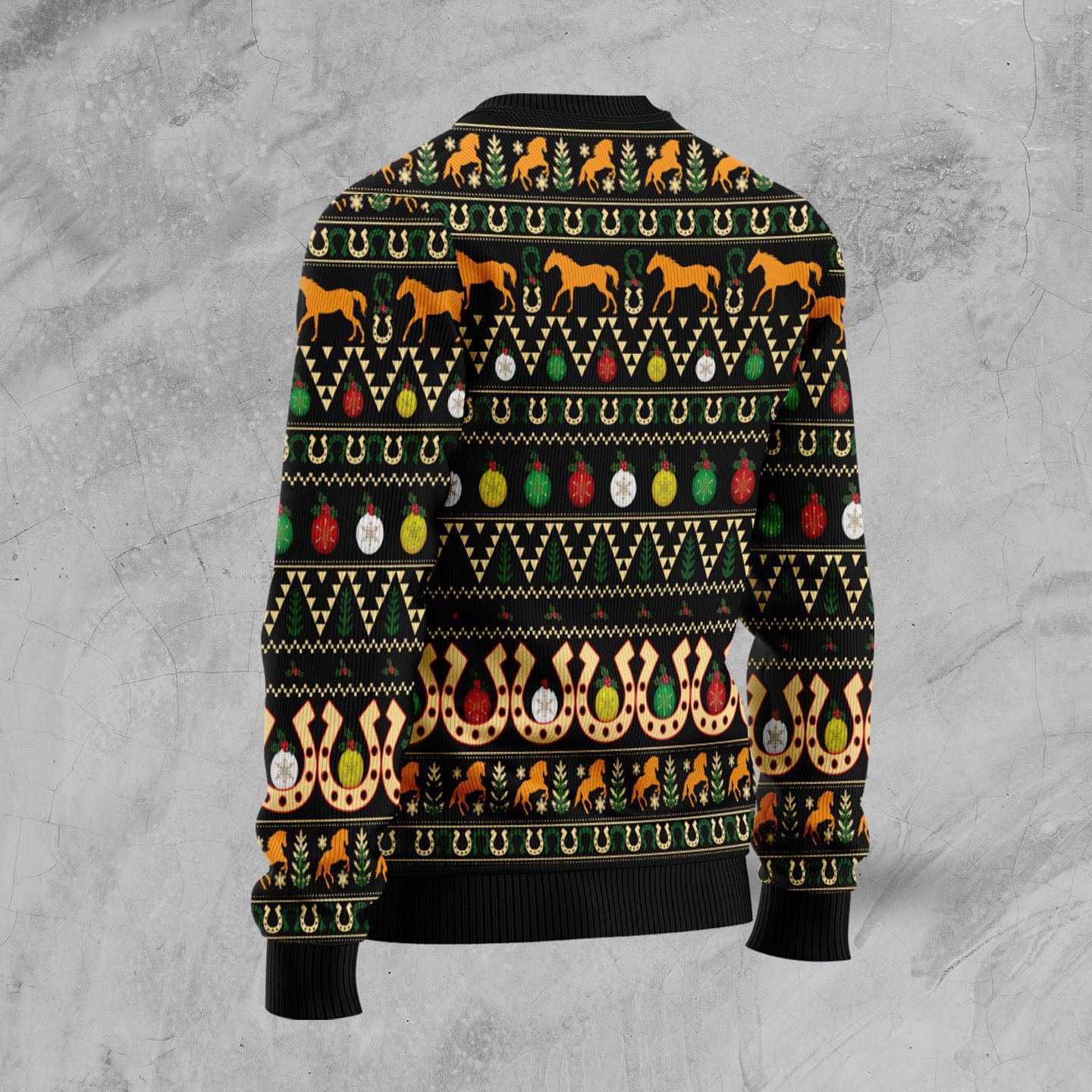 Girls run on jesus and horses Ugly Christmas Sweater