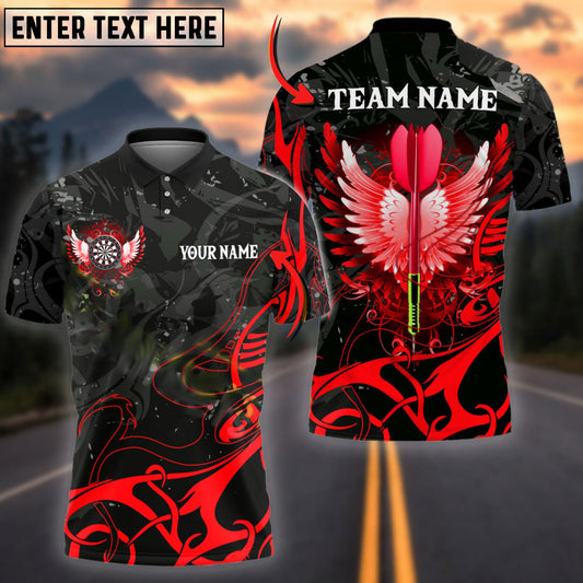 Darts Arrow With Beautiful Wing Personalized Name Shirt