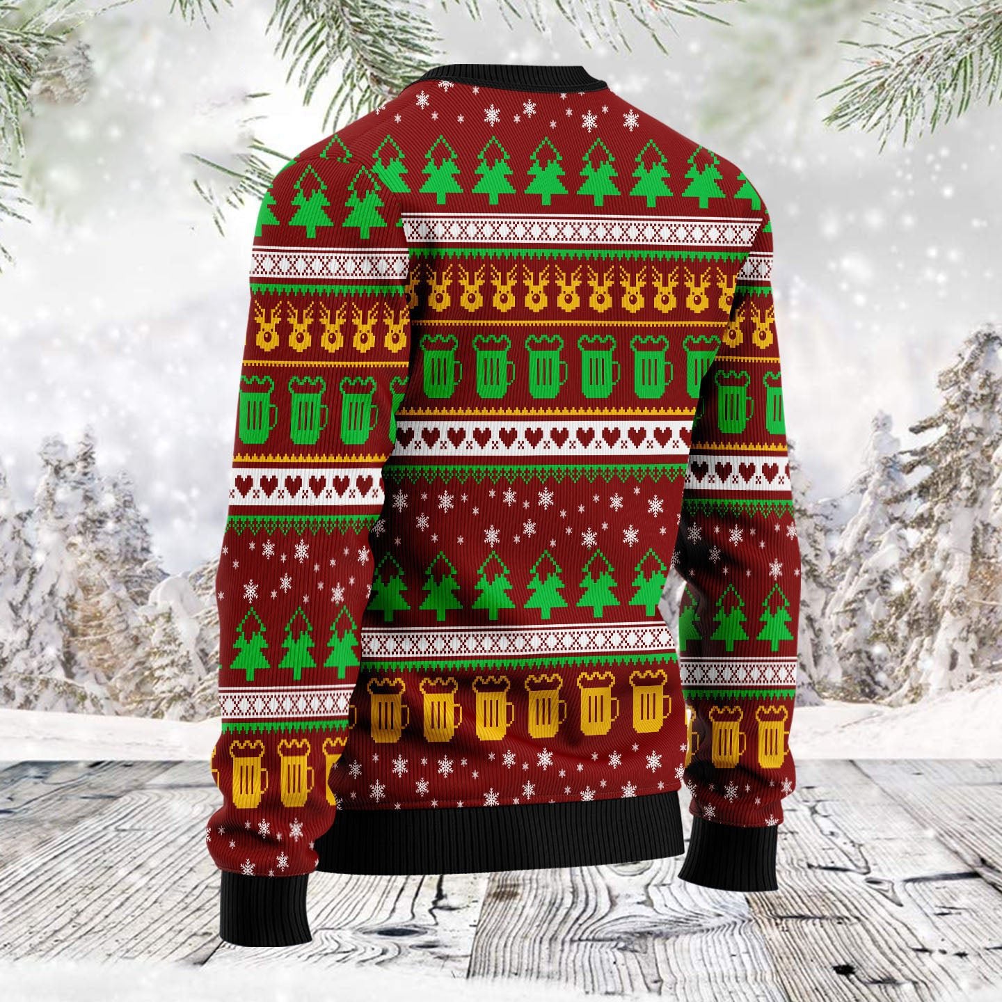 One More Night Beer Ugly Christmas Sweater