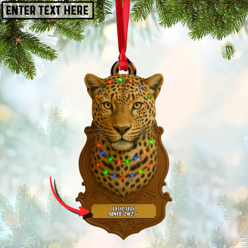 Personalized Trophy Big Game Hunting Christmas 3D Ornament, Custom Holiday Tree Decor, Perfect Gift for Hunter
